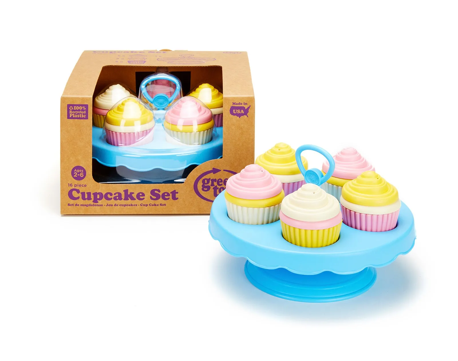 100% Recycled Pretend Cupcake Set