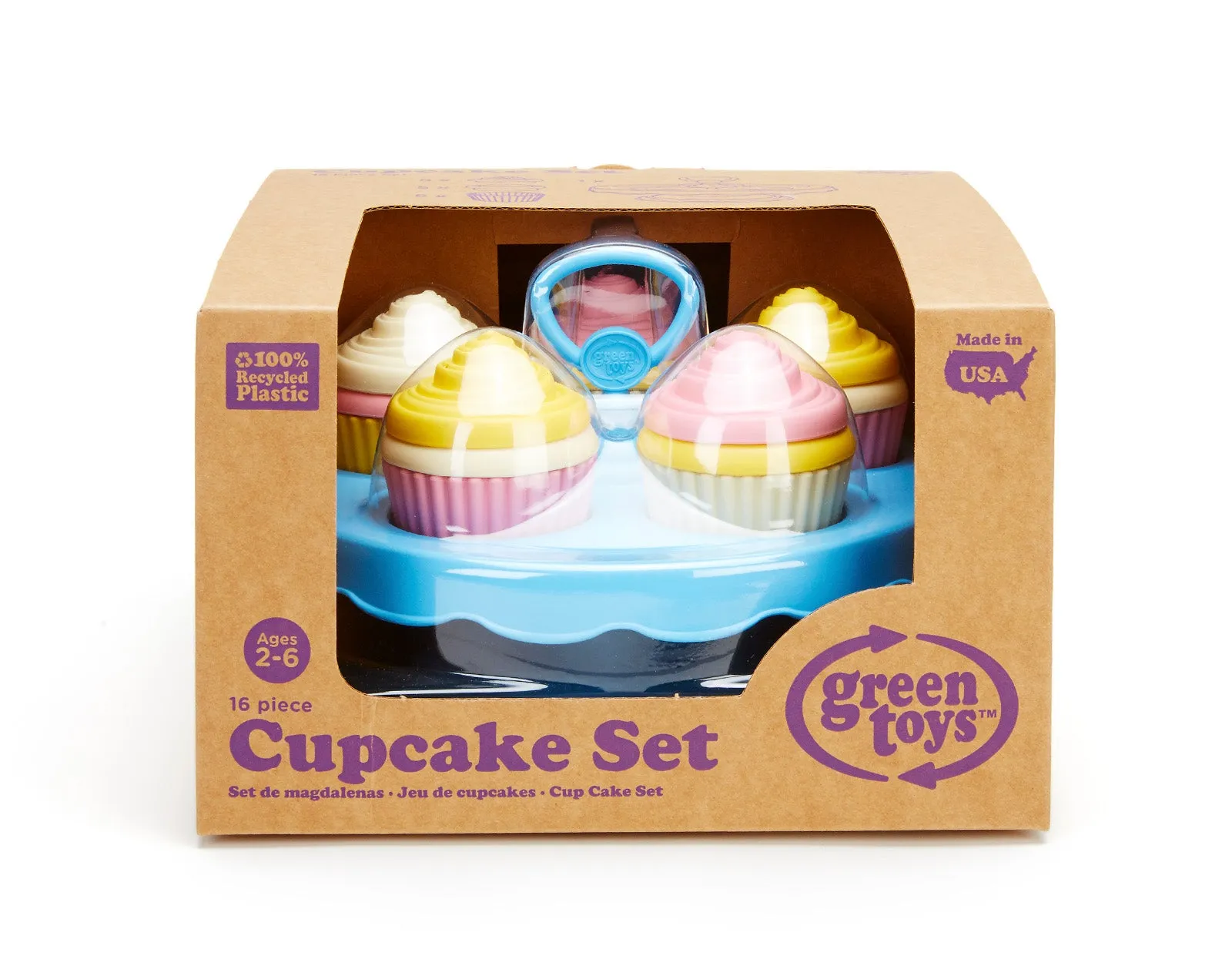 100% Recycled Pretend Cupcake Set