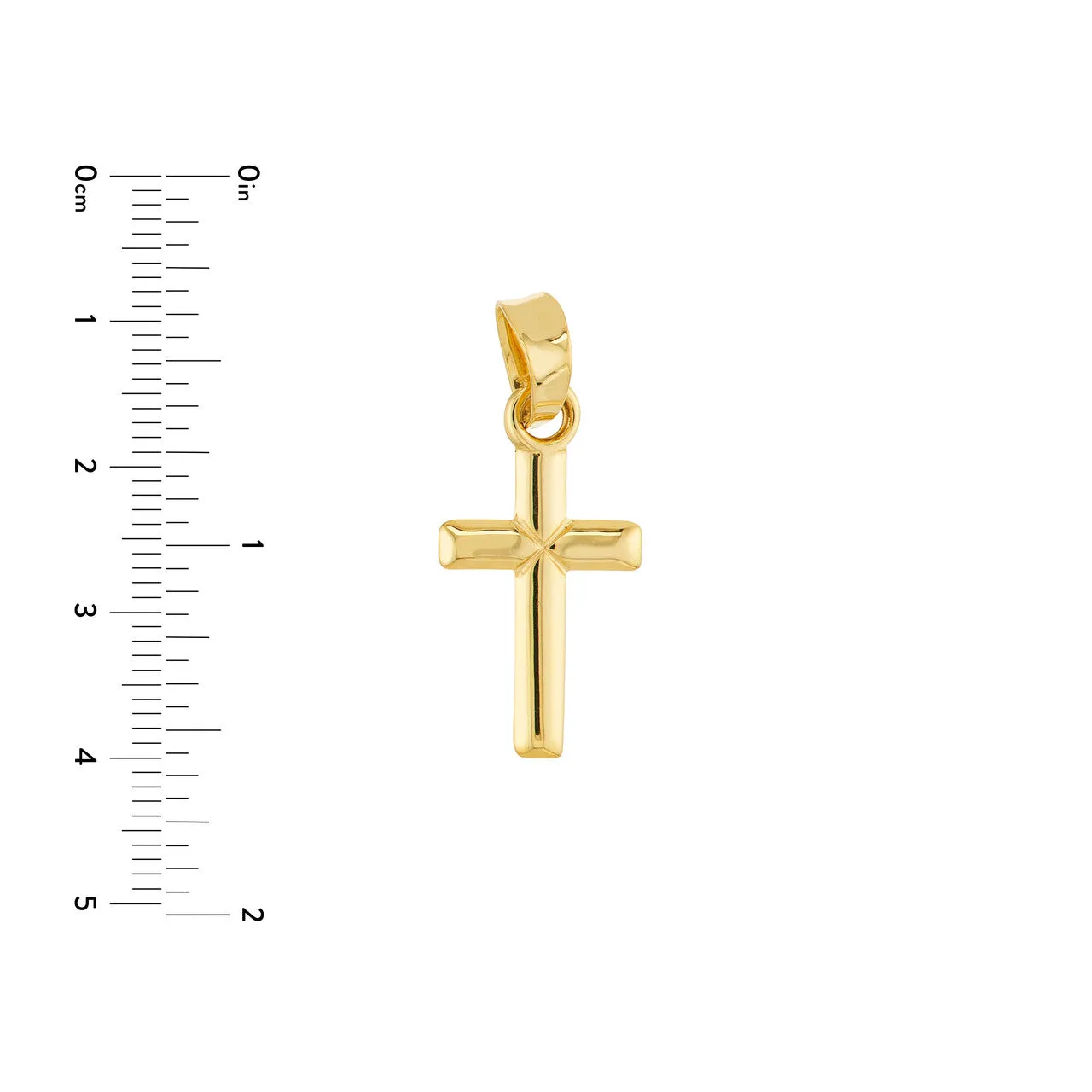 14K Small Cross Pendant