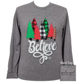 2544 Believe Front Design LS- Graphite  Heather