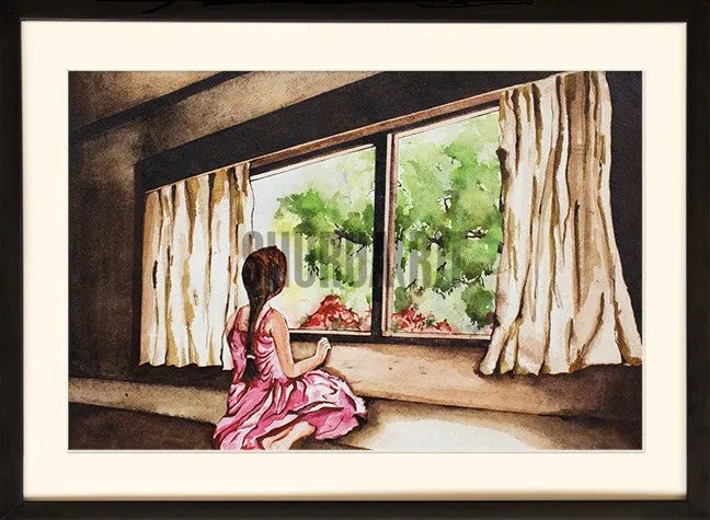 A Girl and the Window