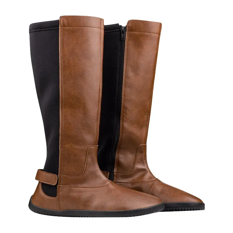 Ahinsa Barefoot Tall Boot Brown