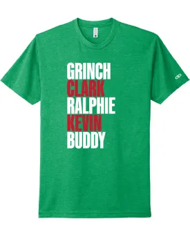 All Time Holiday Movie Character T-Shirt