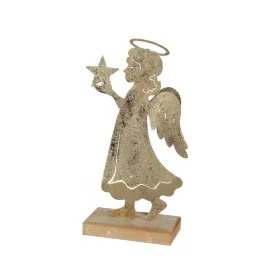 Antiqued Gold Metal Angel