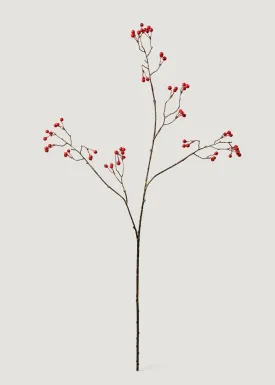 Artificial Christmas Berry Branch in Red - 38"