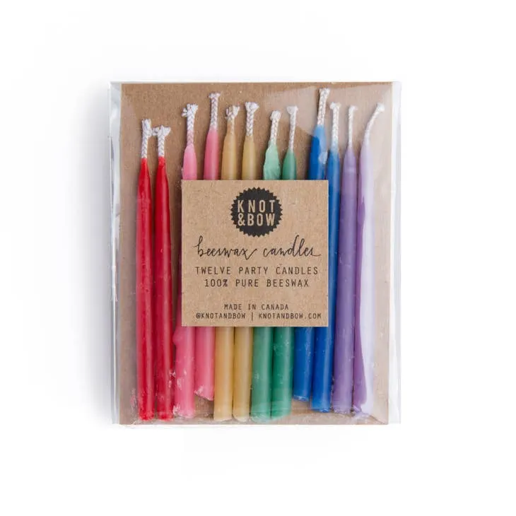 Assorted Beeswax Birthday Candles