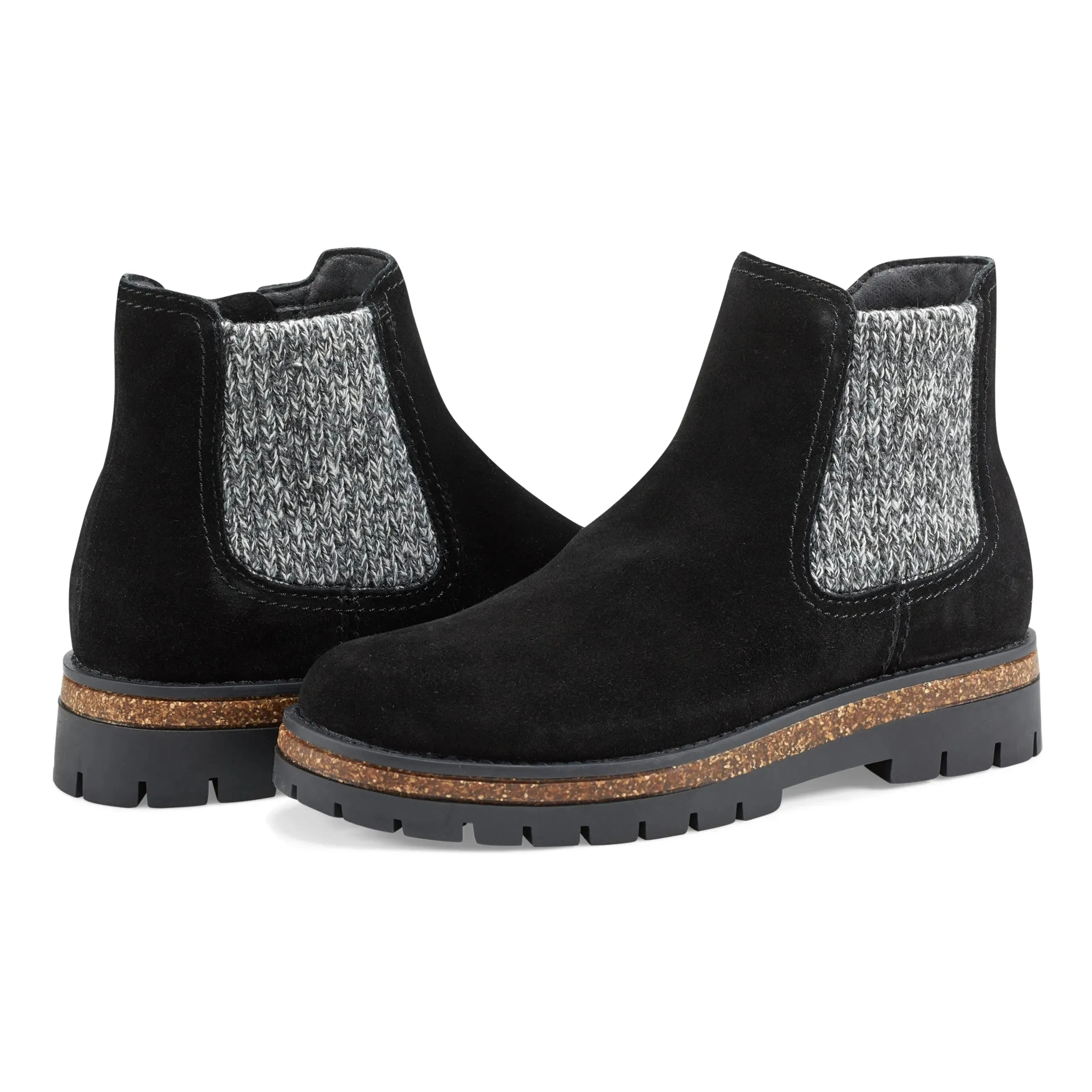 Aydin Round Toe Casual Lug Sole Booties