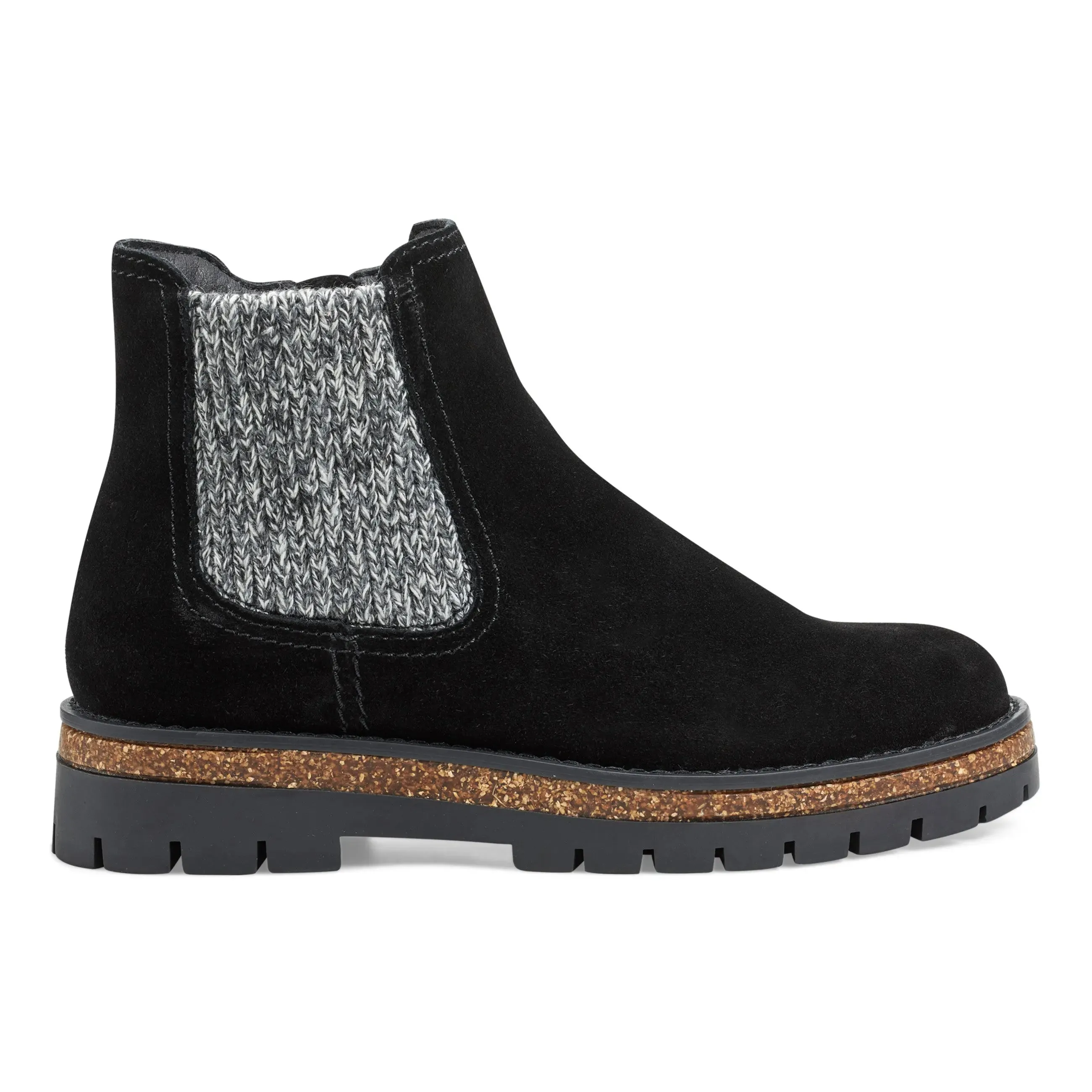 Aydin Round Toe Casual Lug Sole Booties