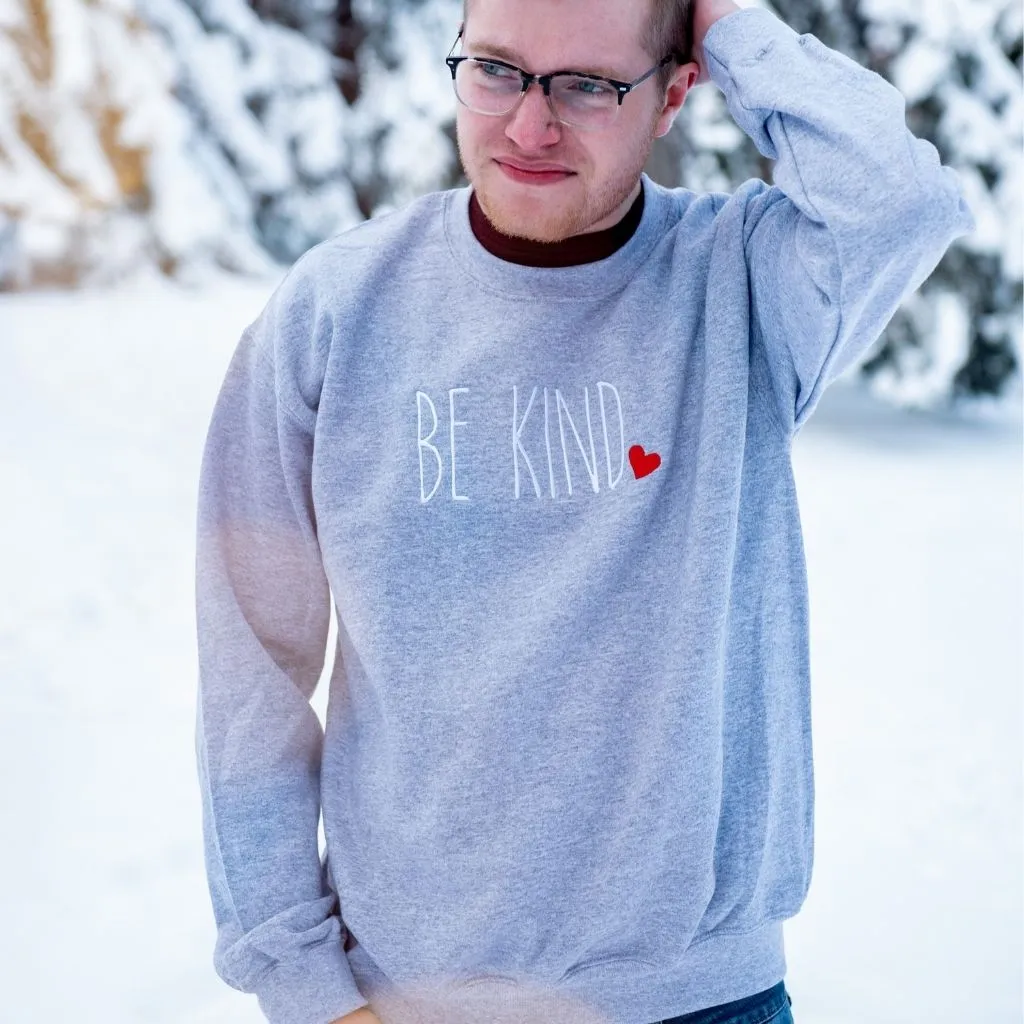 Be Kind Embroidered Sweatshirt