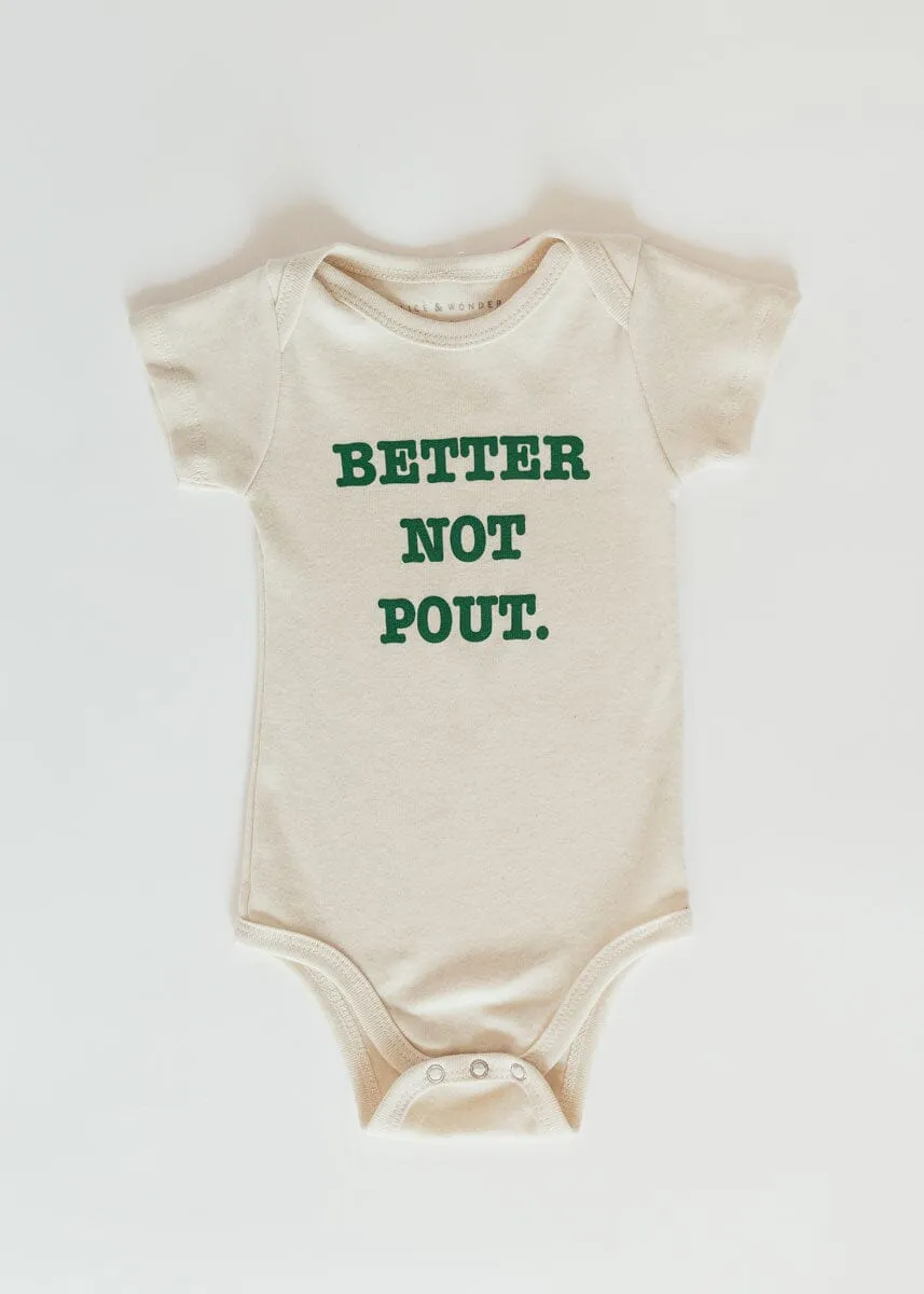 Better Not Pout Onesie