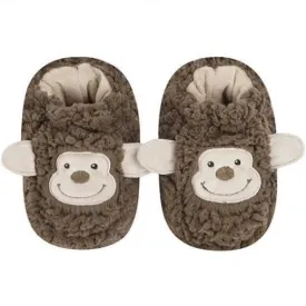 Booties Brown Monkey Sherpa Toddlers T-Boot Monk