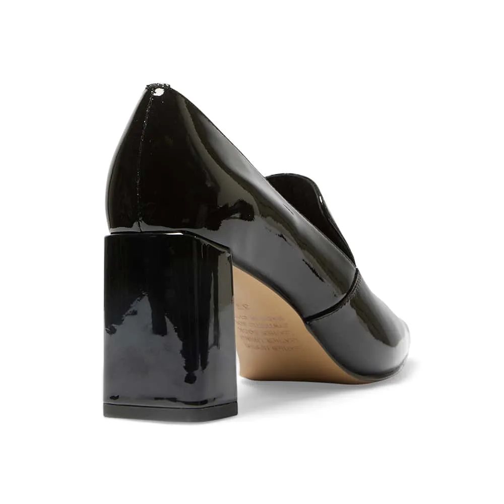 Brigid Heel in Black Patent