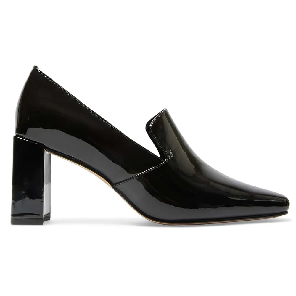 Brigid Heel in Black Patent