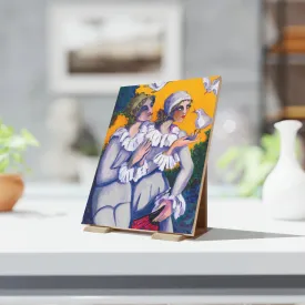 Ceramic Art Tile - Message of the Doves