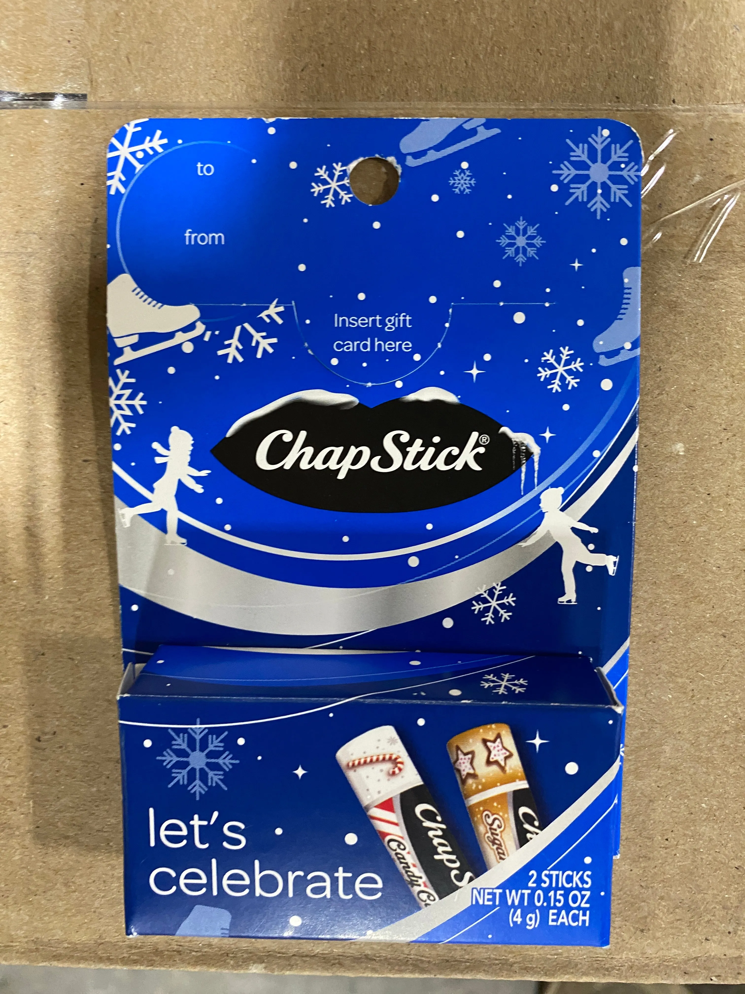 Chapstick Let's Celebrate includes Candy Cane & Sugar Cookie (50 Pcs Lot)