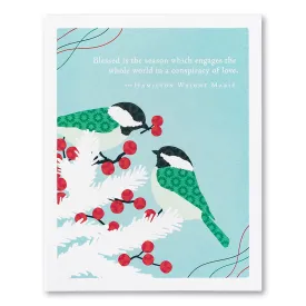 Chickadee Holiday Card