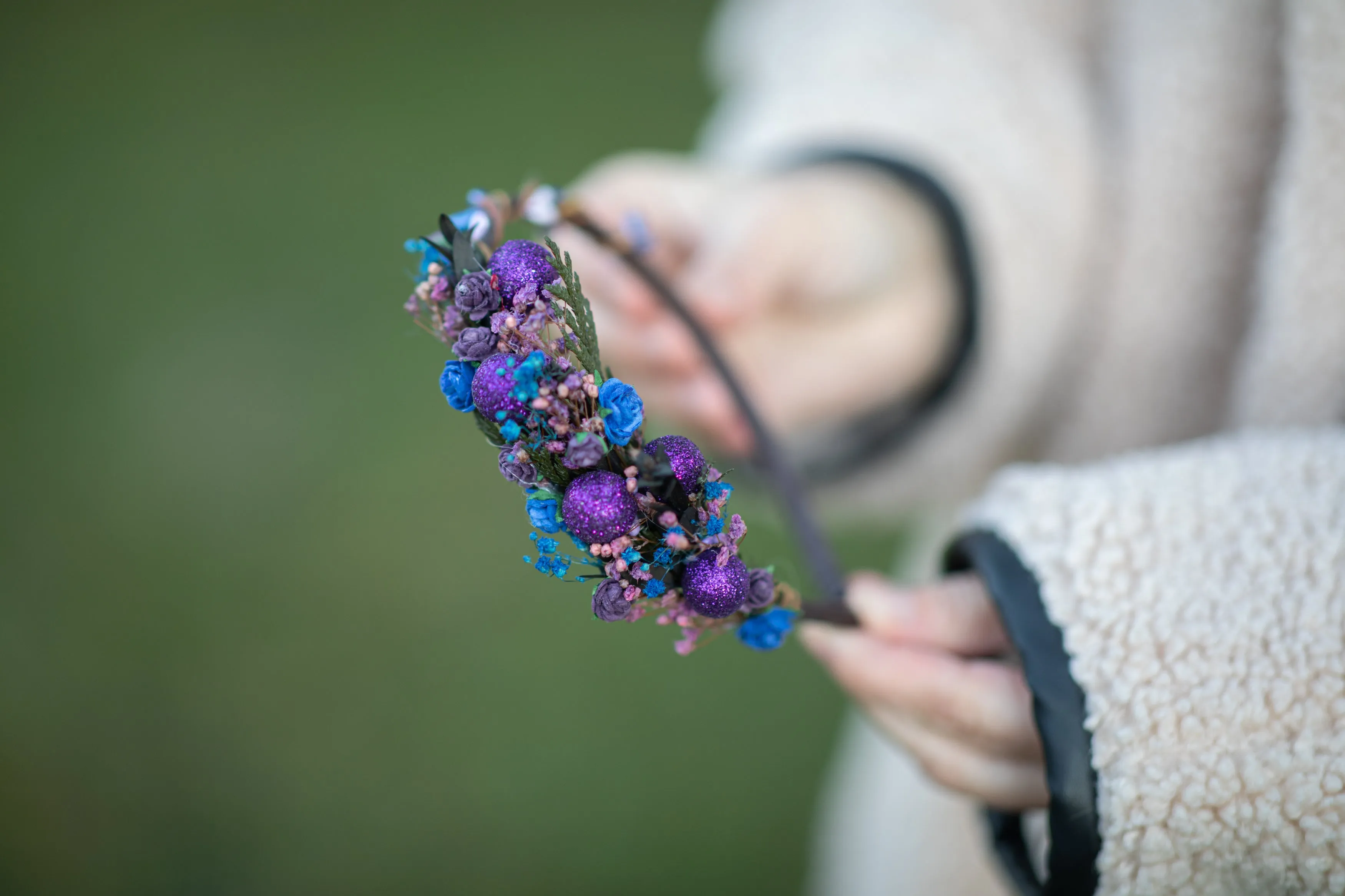 Christmas winter flower headbands