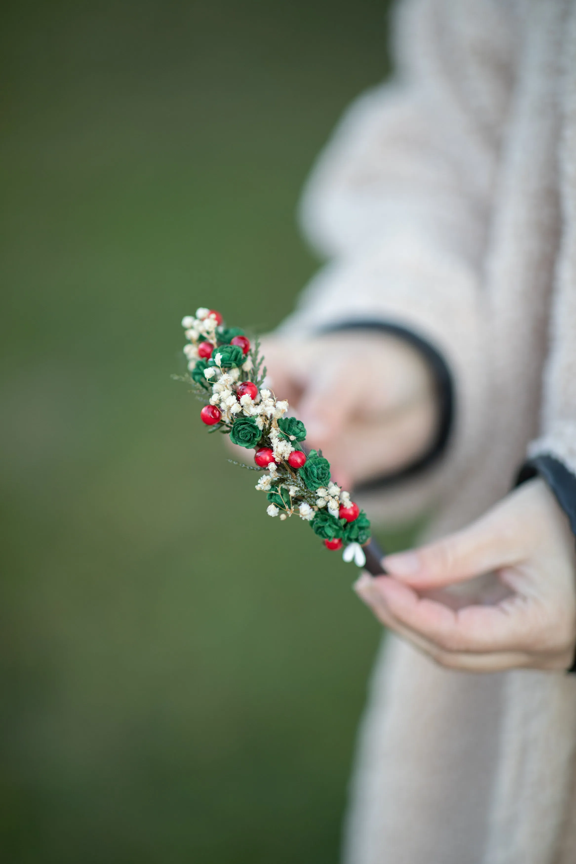 Christmas winter flower headbands