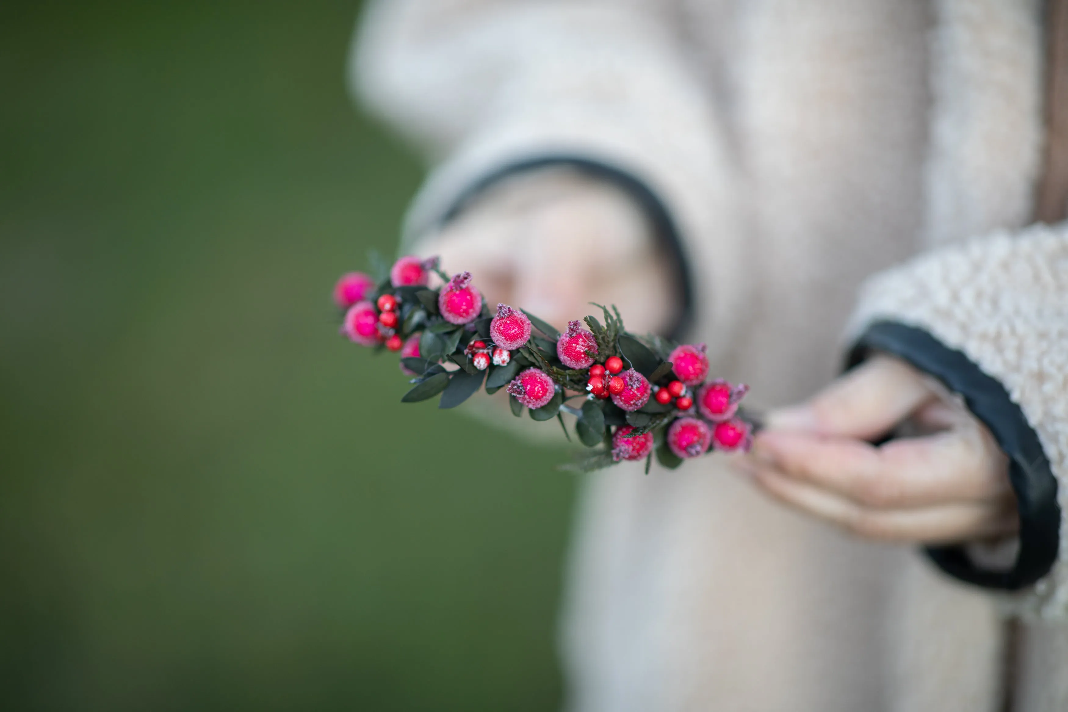 Christmas winter flower headbands