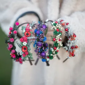 Christmas winter flower headbands