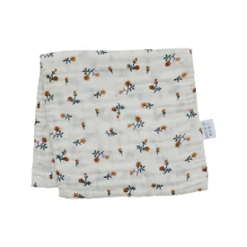 Cream Floral Burp Cloth