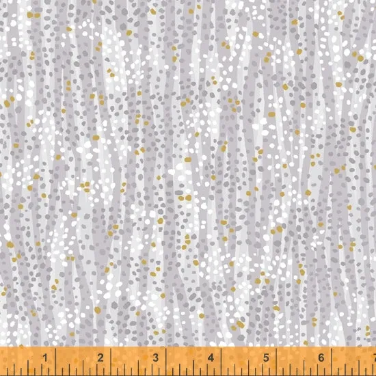 DEWDROP by Whistler Studios 52495M-19 Stone Cotton / metallic embellished.Priced per 25cm