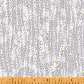 DEWDROP by Whistler Studios 52495M-19 Stone Cotton / metallic embellished.Priced per 25cm