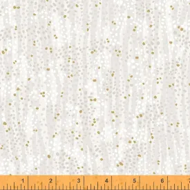 DEWDROP by Whistler Studios 52495M-20 Pebble Cotton / metallic embellished.Priced per 25cm