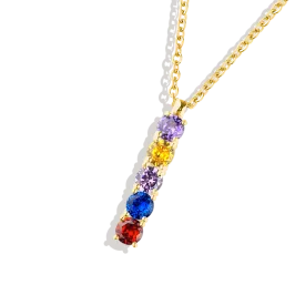 Family Birthstone Necklace