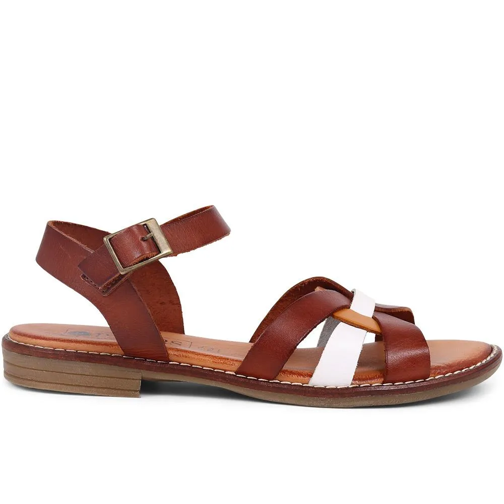 Flat Leather Sandals  - TUYUR39003 / 325 293