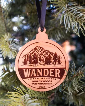 Foothills Engraved Wood Ornament