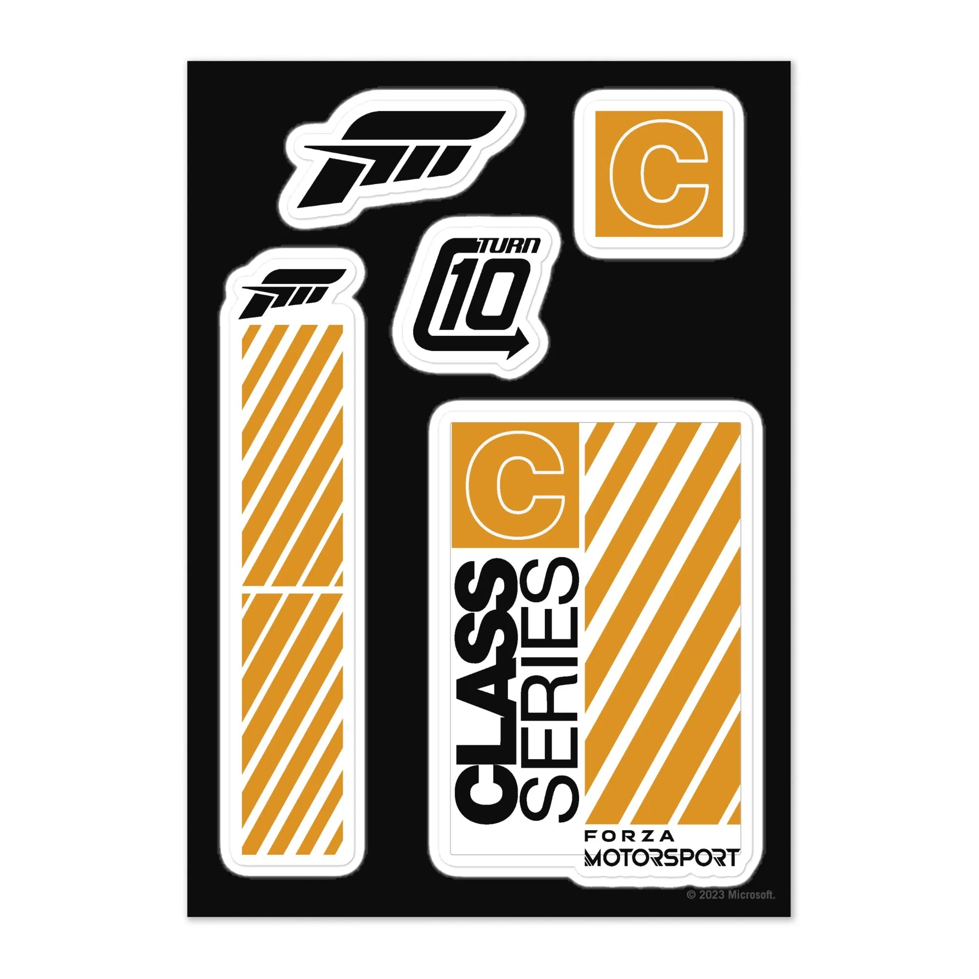 Forza Motorsport Class Series C  Decal Sticker Sheet