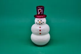 Glass Snowman Candy Cane Charlie