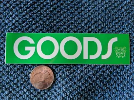 Goods BMX green sticker