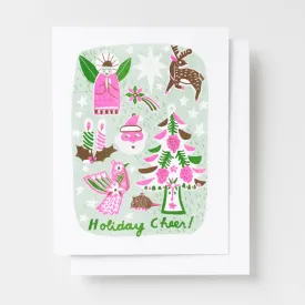 Holiday Cheer - Risograph Card