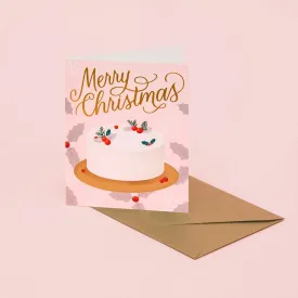 Holiday Dessert Card - Pink