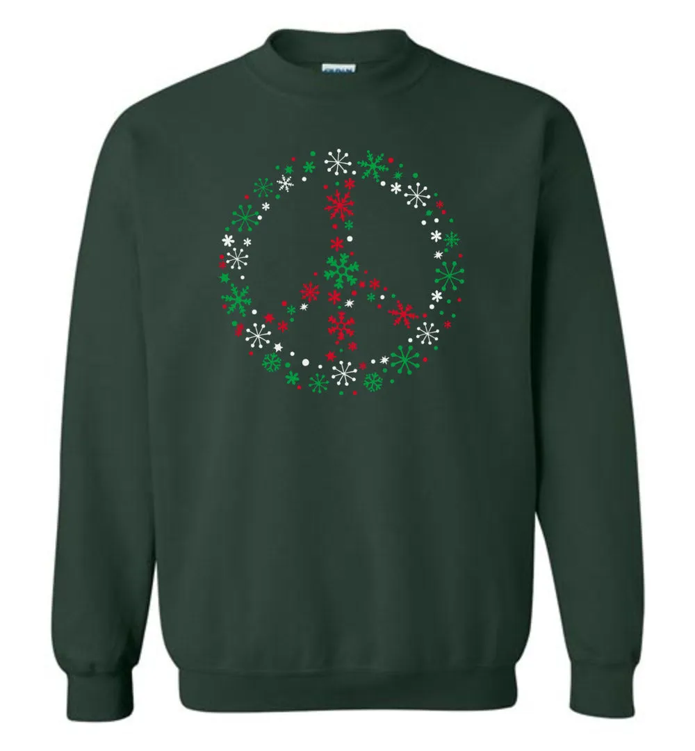 Holiday Peace Sign Sweatshirt