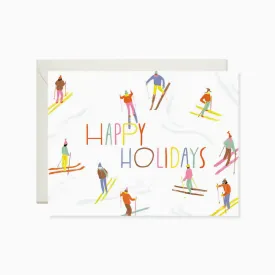 Holiday Skiers card