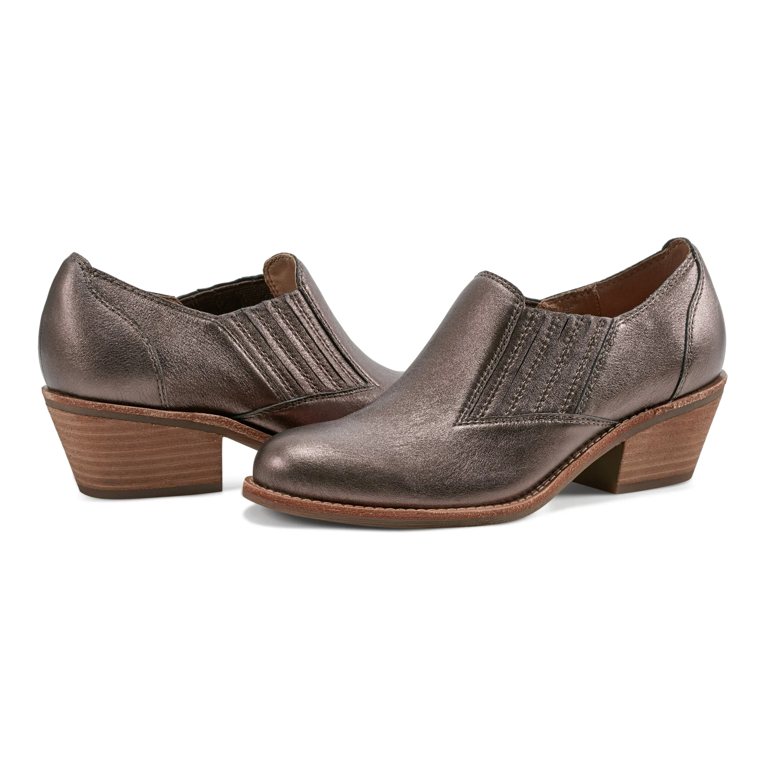 Jalin Block Heel Slip-on Casual Booties