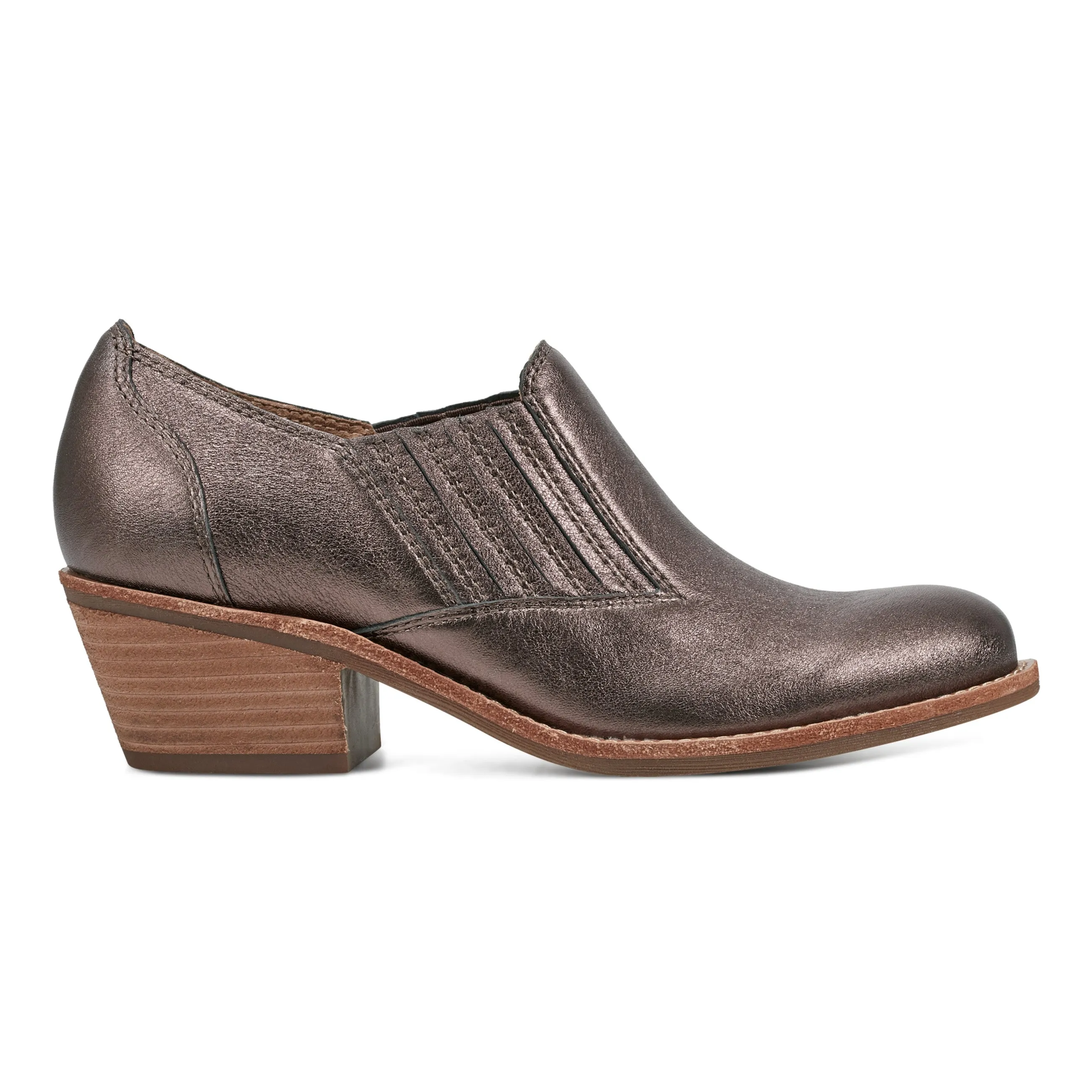 Jalin Block Heel Slip-on Casual Booties