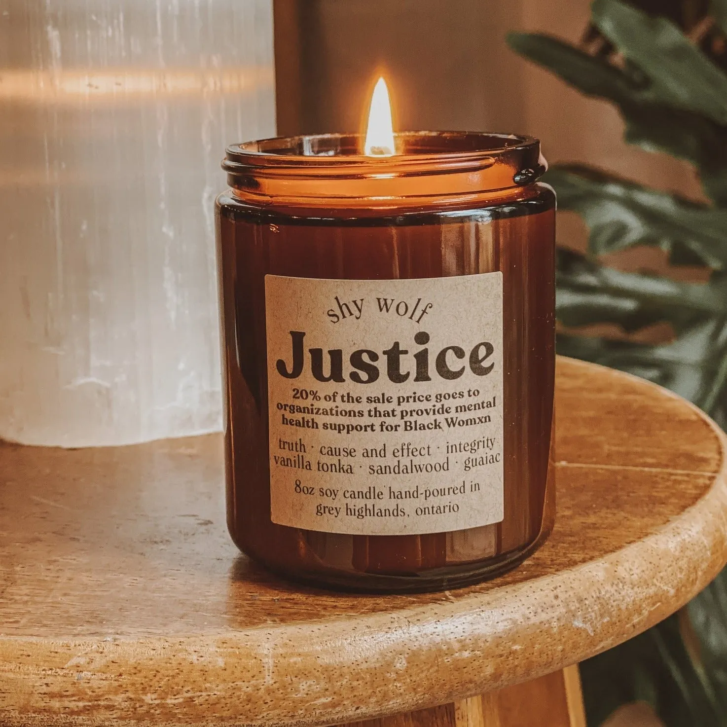 Justice Soy Wax Candle