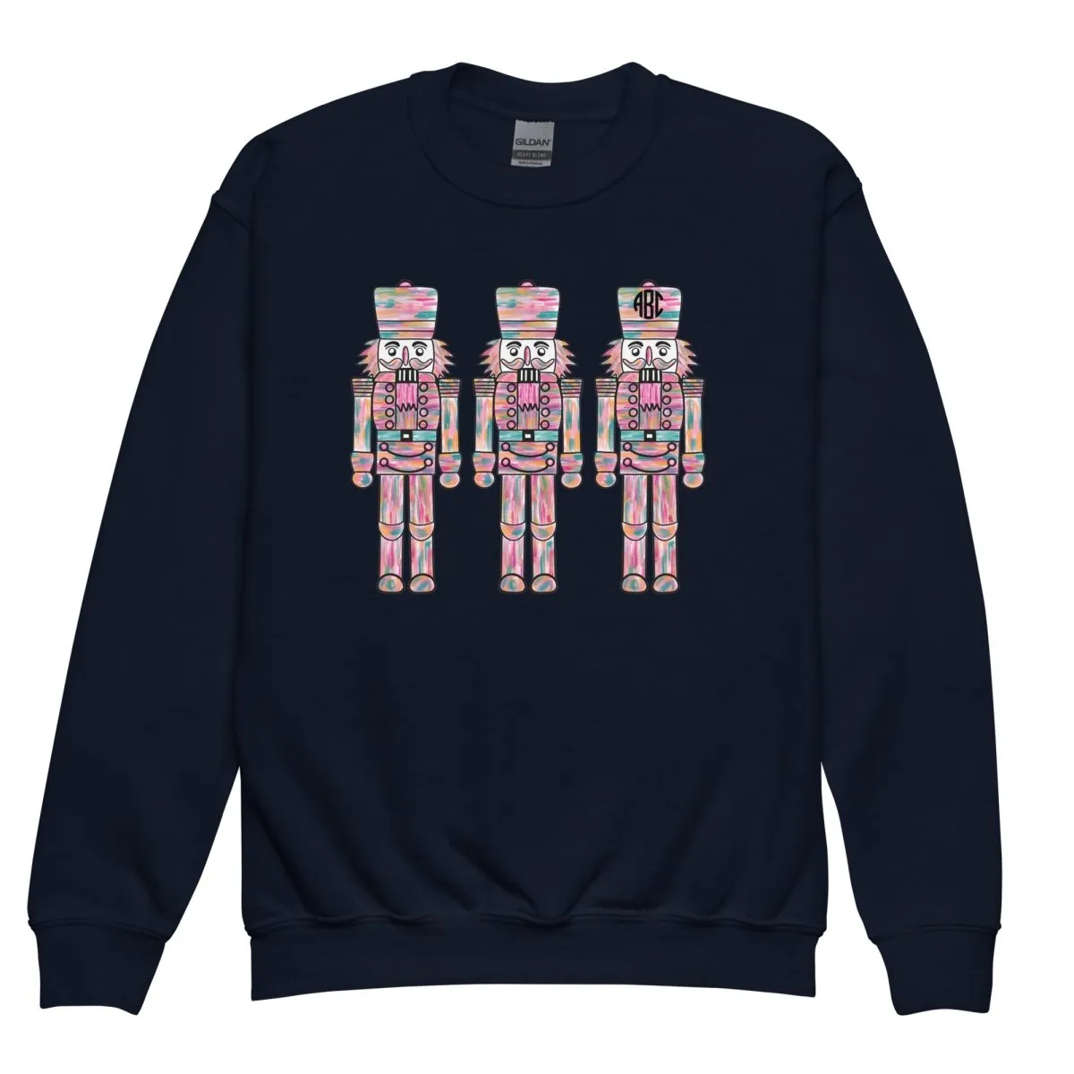 Kids Monogrammed 'Nutcrackers' Crewneck Sweatshirt