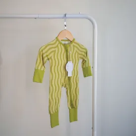 Lemon Lime | Bamboo Zip Romper