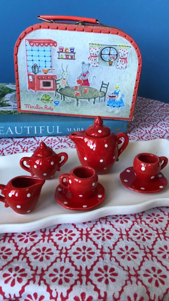 Love You So Red Childs Tea Set