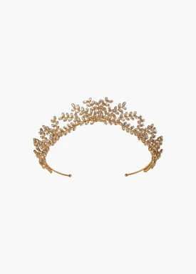 Mignonette Tiara -- Crystal Antique Gold