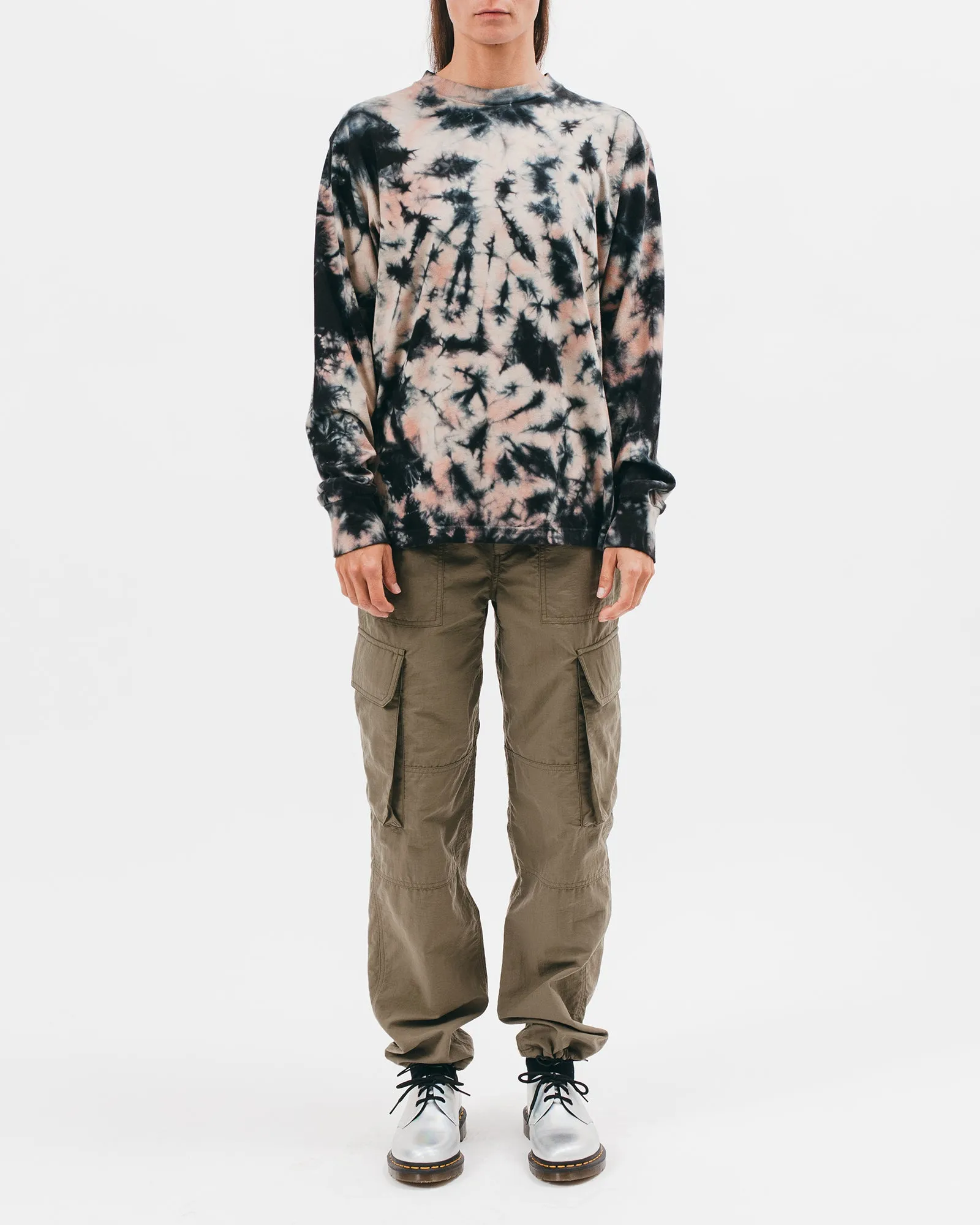 Natural Dyed Block L/S Jersey - Clay Dye