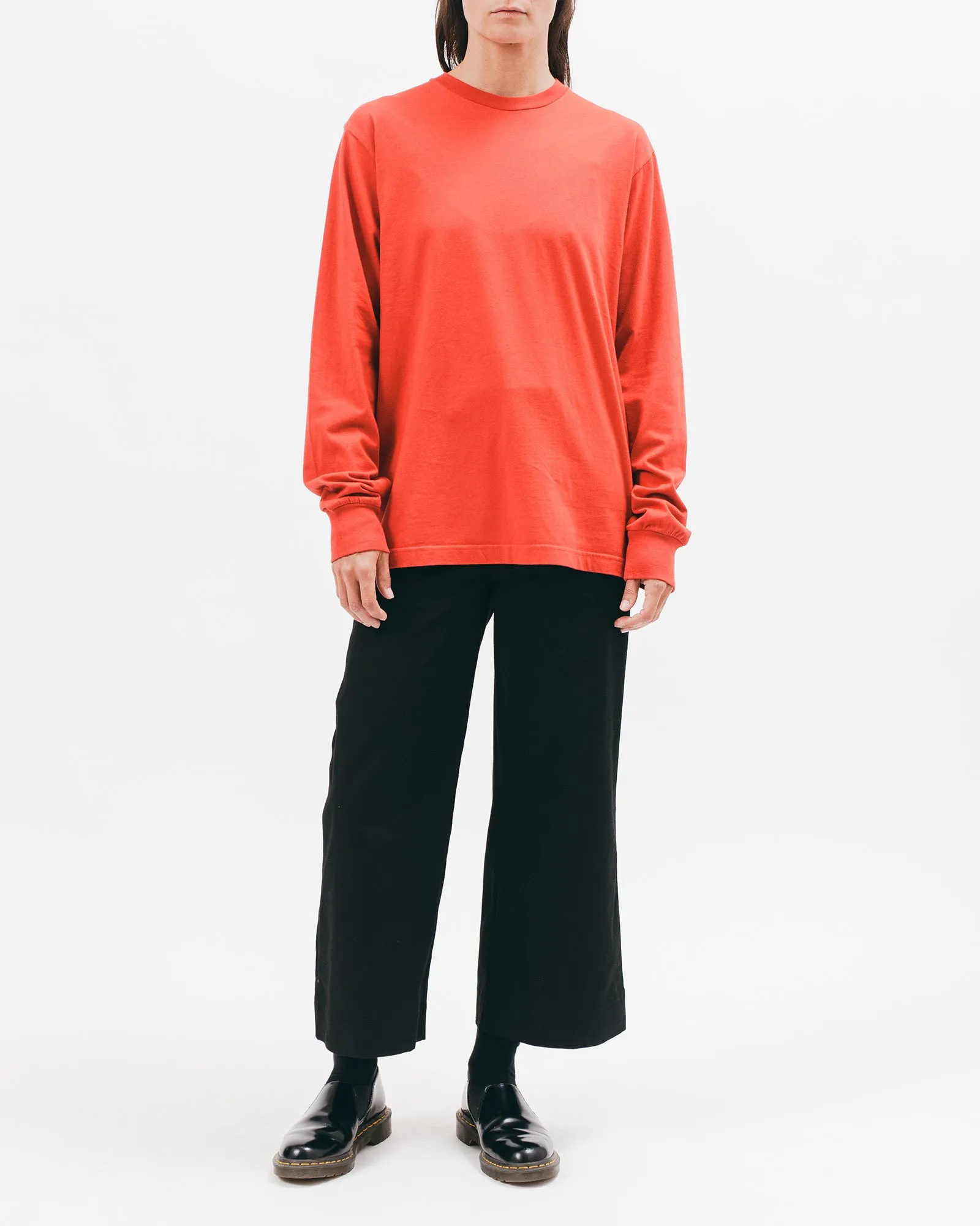 Natural Dyed Block L/S Jersey - Tomato