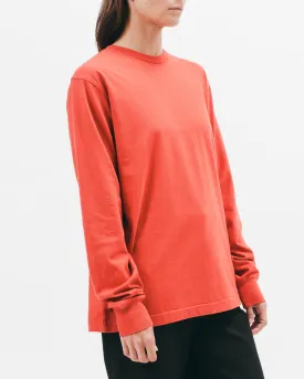 Natural Dyed Block L/S Jersey - Tomato