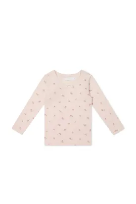 Organic Cotton Long Sleeve Top - Meredith Morganite