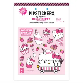 Pipsticks   Hello Kitty Milk Cart Scratch 'n Sniff Stickers